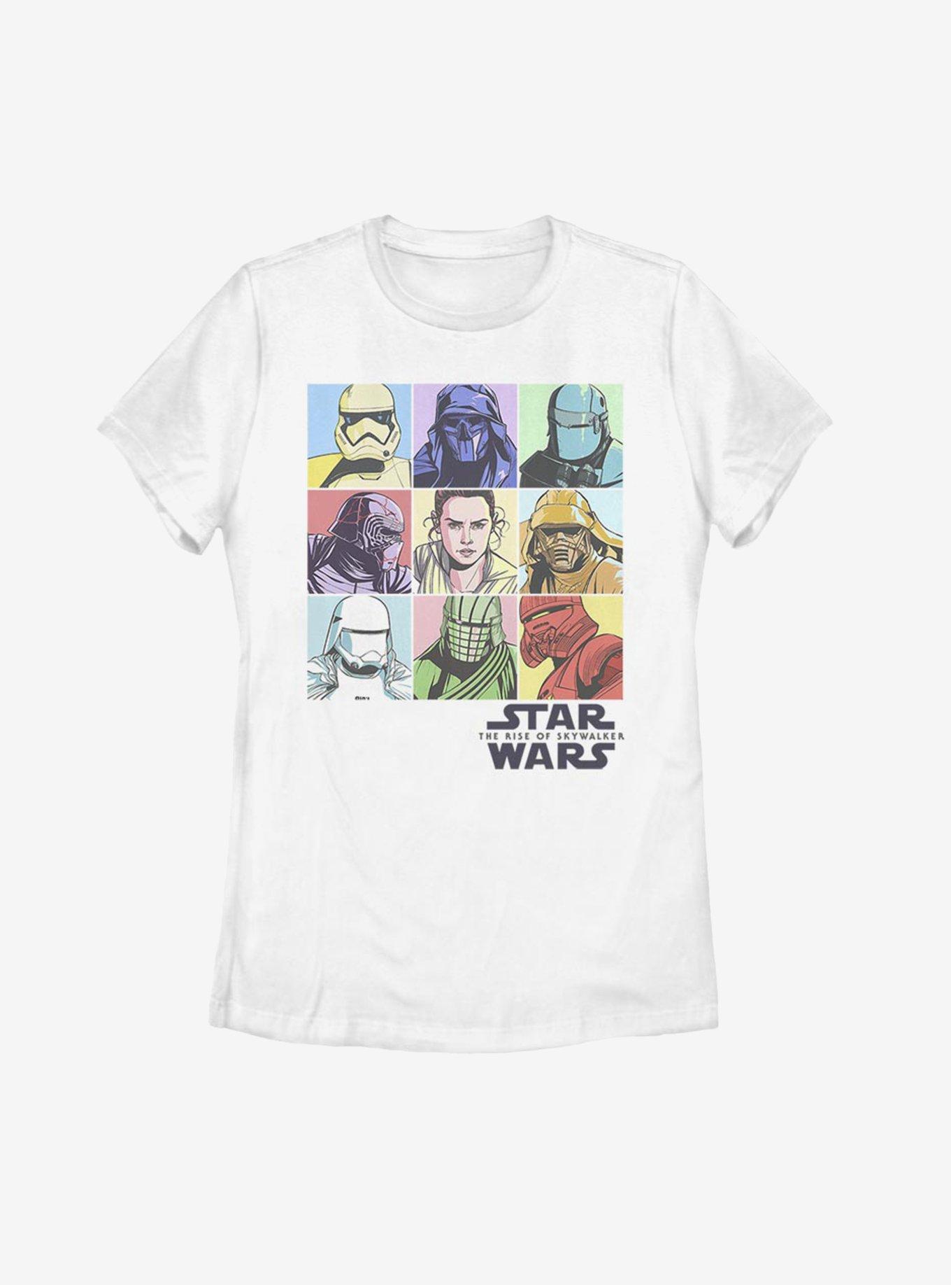 Star Wars Episode IX The Rise Of Skywalker Pastel Rey Boxes Womens T-Shirt, , hi-res