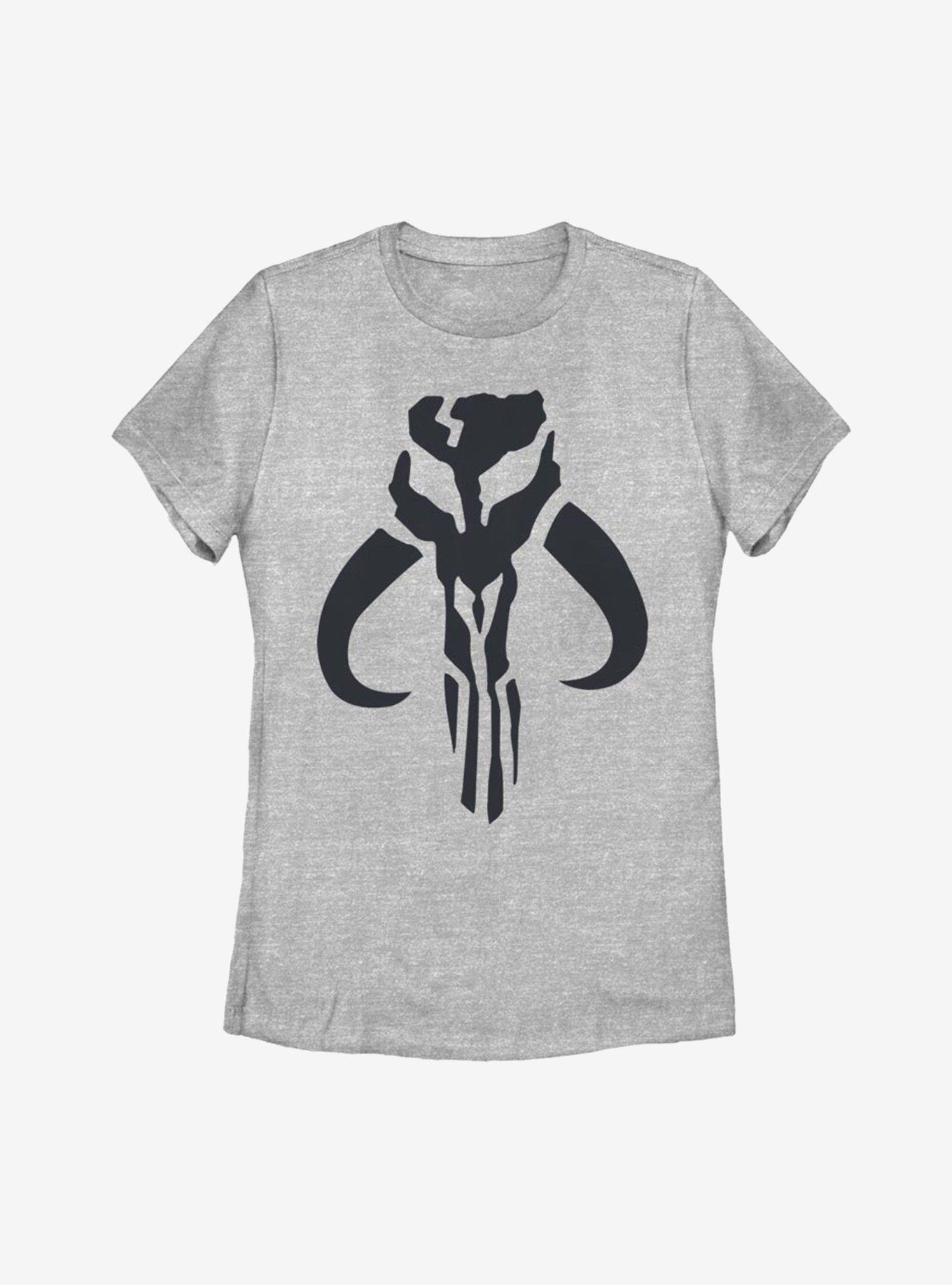 Star Wars The Mandalorian Simple Symbol Womens T-Shirt, ATH HTR, hi-res