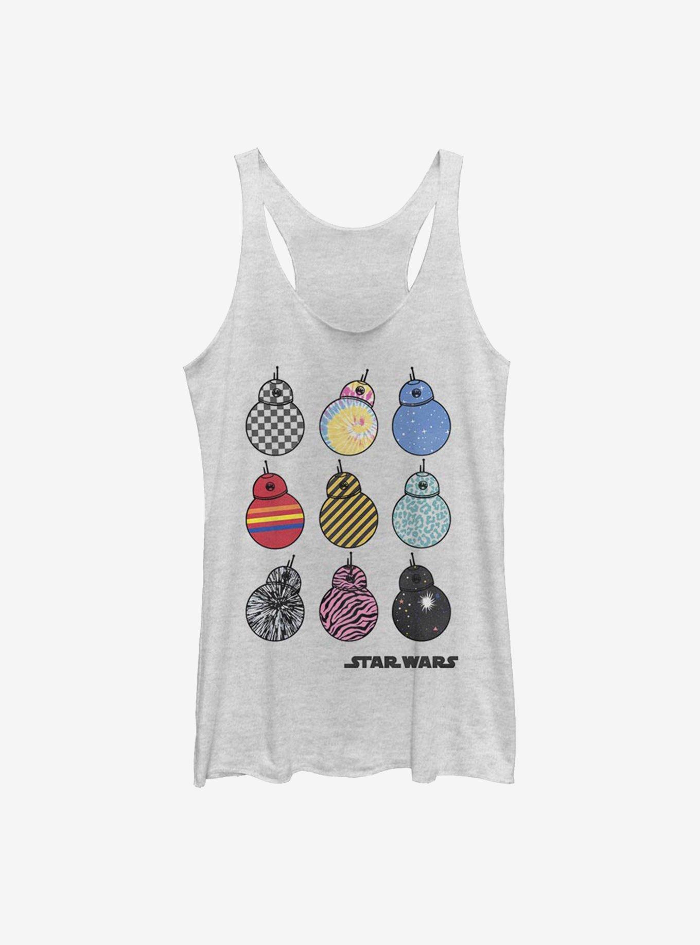 Star Wars Episode IX The Rise Of Skywalker BB8 Womens Tank Top, WHITE HTR, hi-res