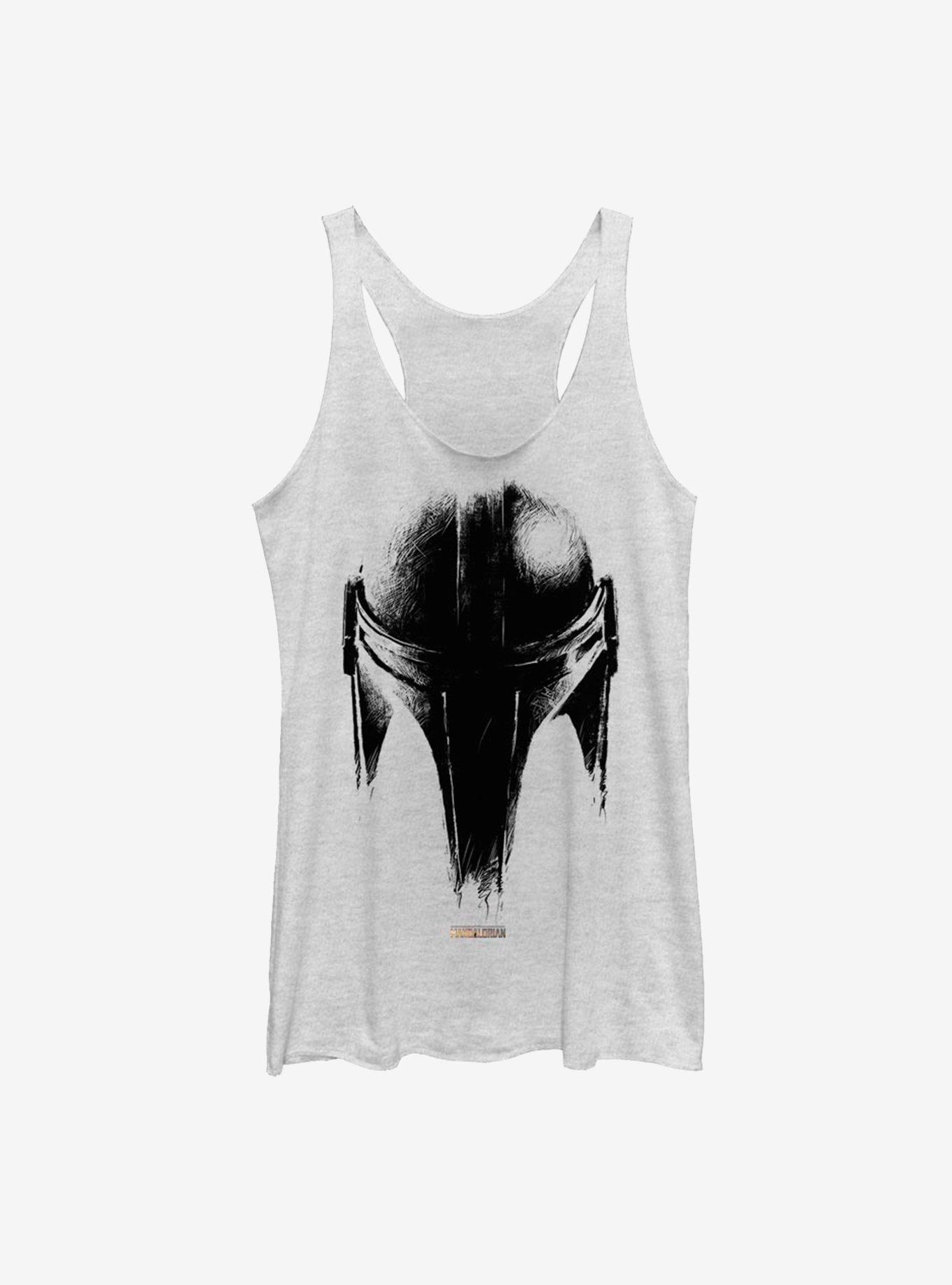 Star Wars The Mandalorian Sketch Helm Womens Tank Top, , hi-res