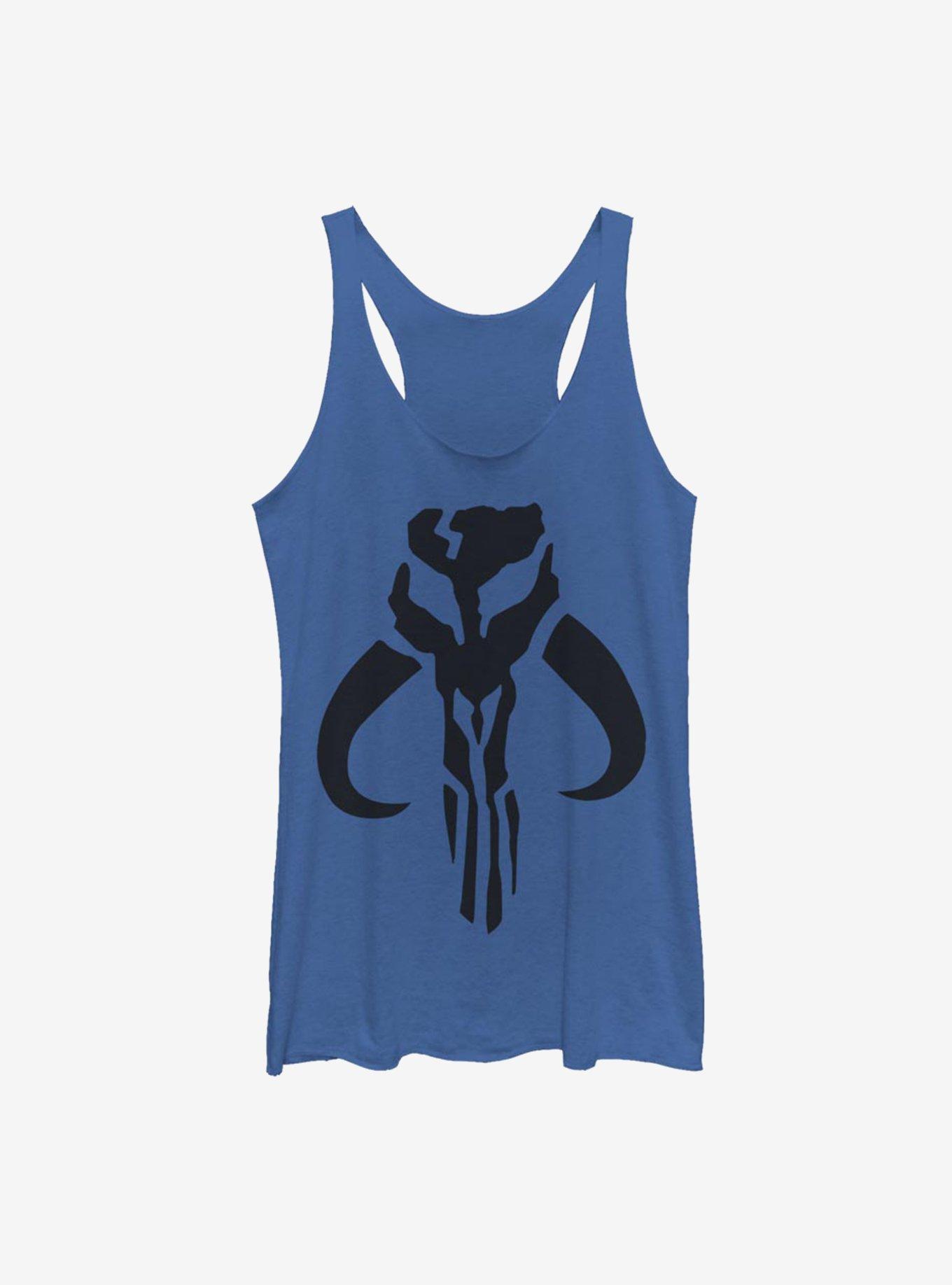 Star Wars The Mandalorian Simple Symbol Womens Tank Top, ROY HTR, hi-res