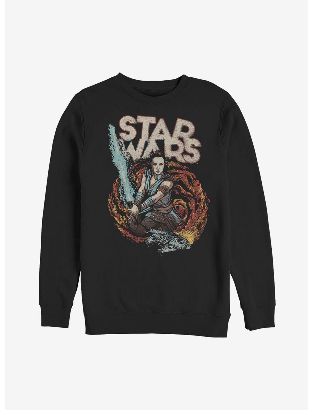 Star Wars Episode IX The Rise Of Skywalker Comic Art Sweatshirt, BLACK, hi-res