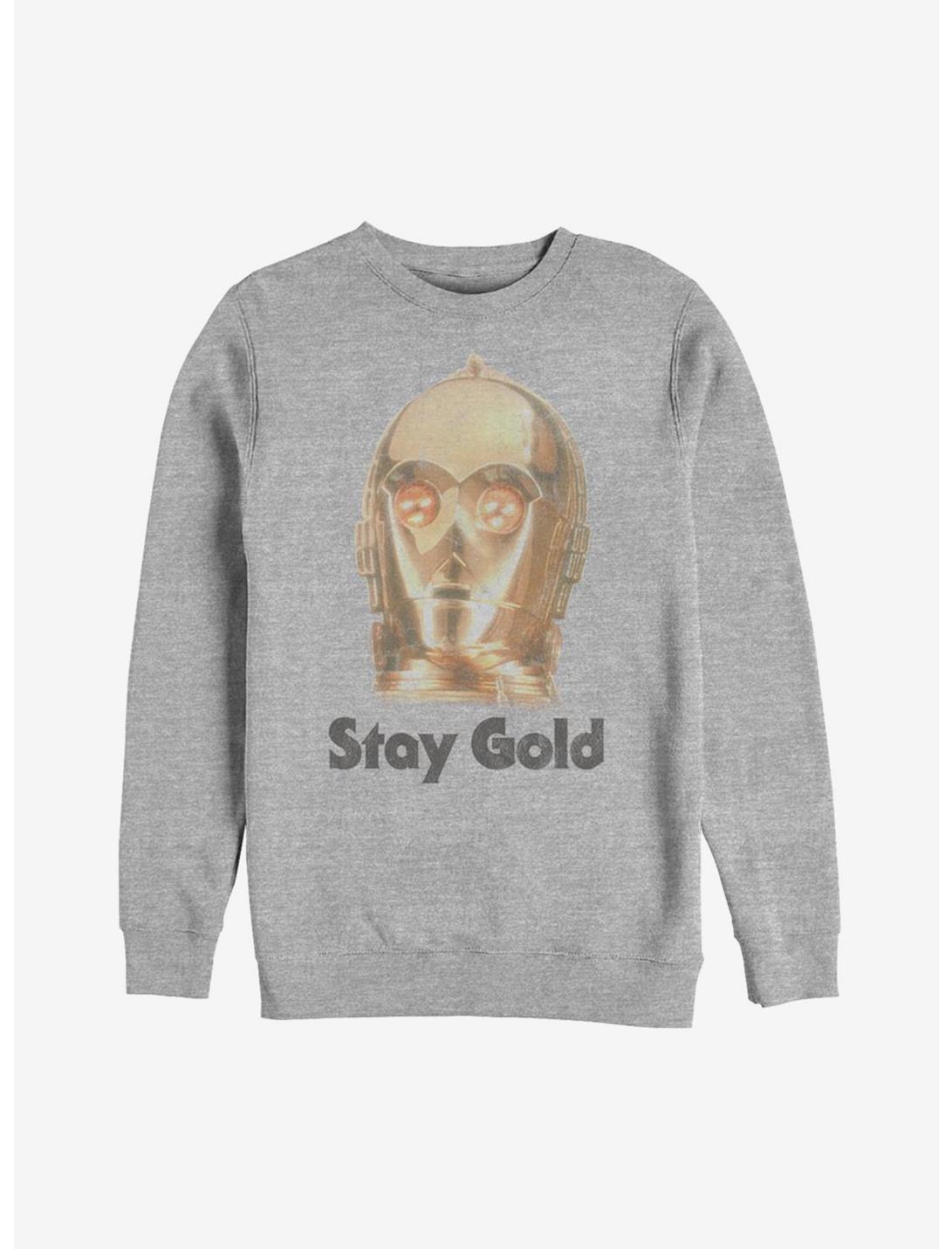 Star Wars Episode IX The Rise Of Skywalker Stay Gold Sweatshirt, ATH HTR, hi-res
