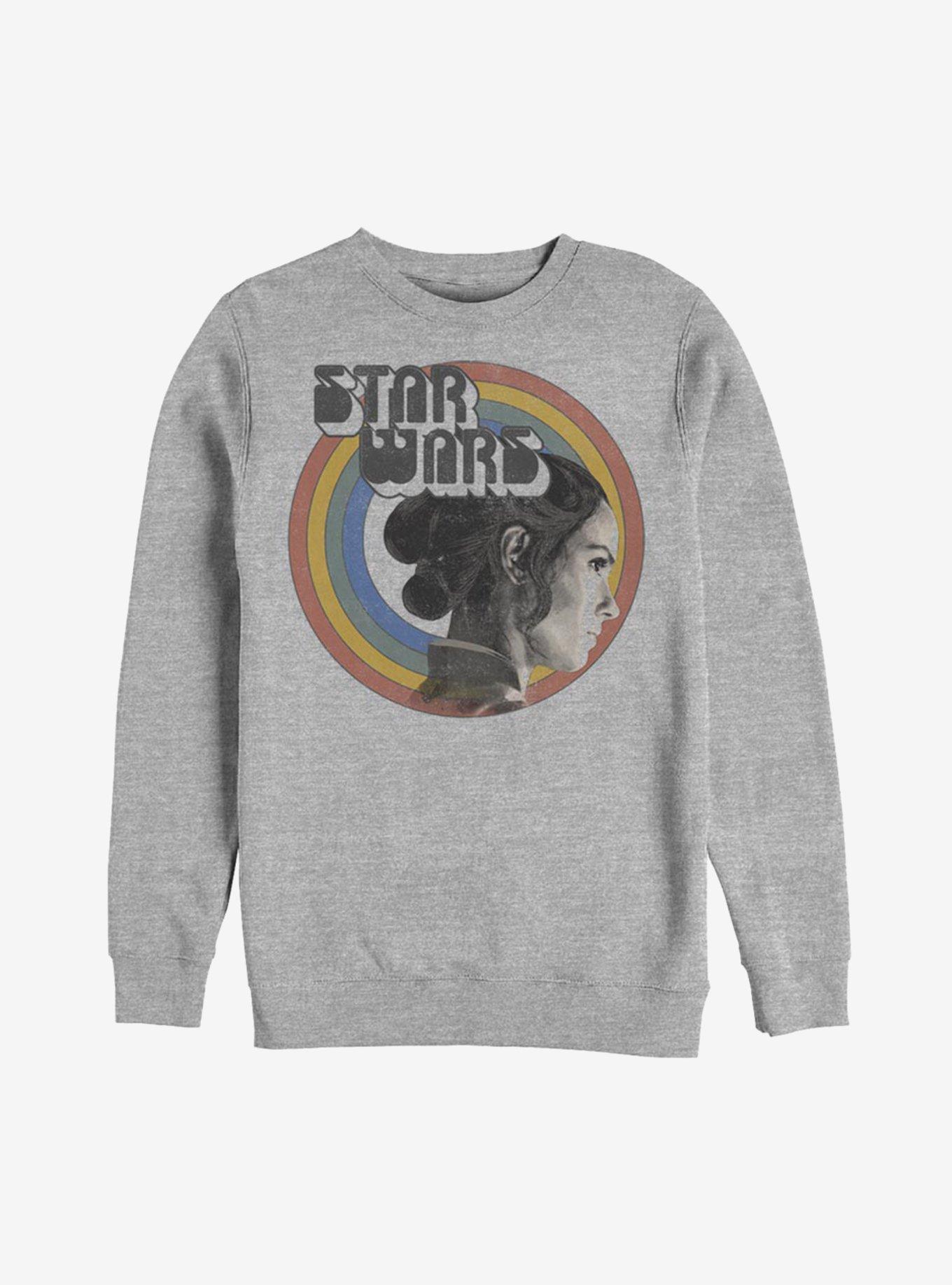 Star Wars Episode IX The Rise Of Skywalker Vintage Rey Rainbow Sweatshirt, , hi-res
