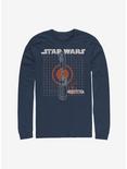 Star Wars Episode IX The Rise Of Skywalker Kyber Crystal Long-Sleeve T-Shirt, NAVY, hi-res