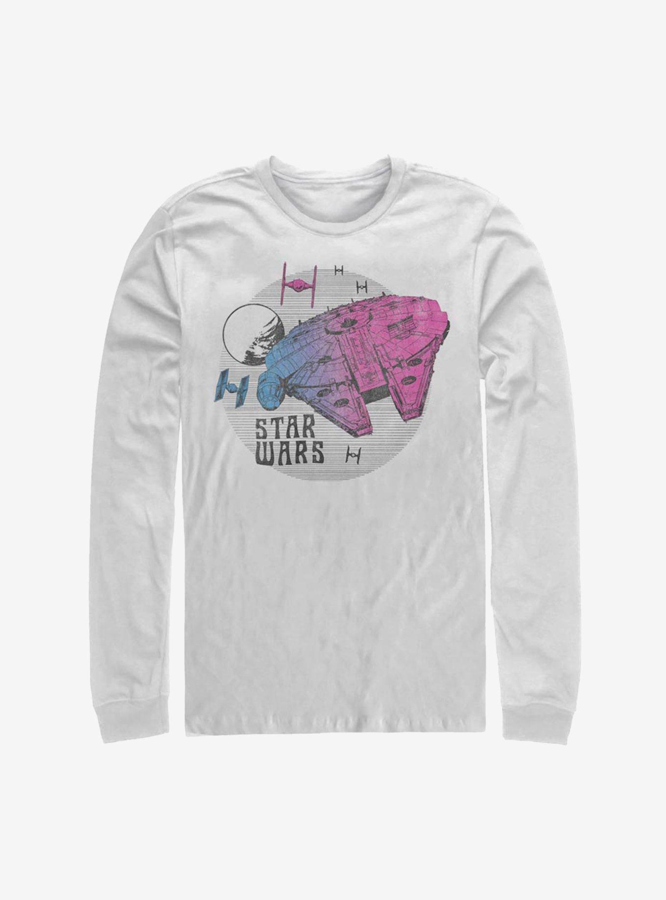 Star Wars Episode IX The Rise Of Skywalker Neon Ship Long-Sleeve T-Shirt, , hi-res