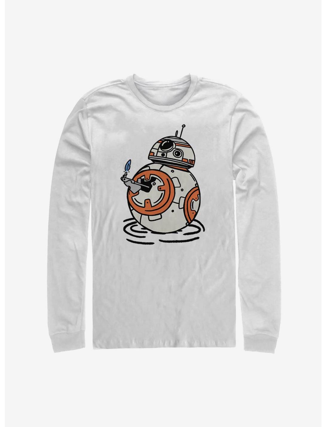 Star Wars Episode IX The Rise Of Skywalker BB Doodles Long-Sleeve T-Shirt, WHITE, hi-res