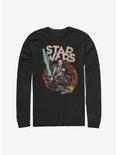 Star Wars Episode IX The Rise Of Skywalker Comic Art Long-Sleeve T-Shirt, BLACK, hi-res