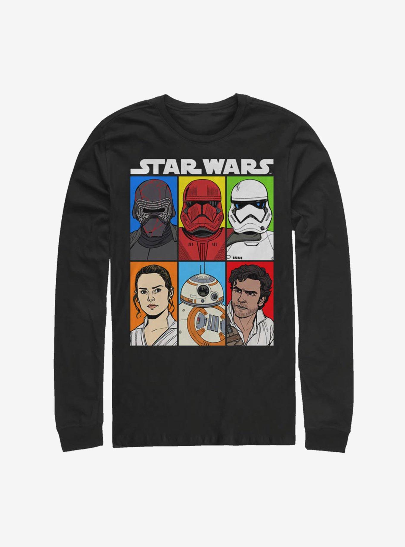 Star Wars Episode IX The Rise Of Skywalker Friends And Foes Long-Sleeve T-Shirt, , hi-res