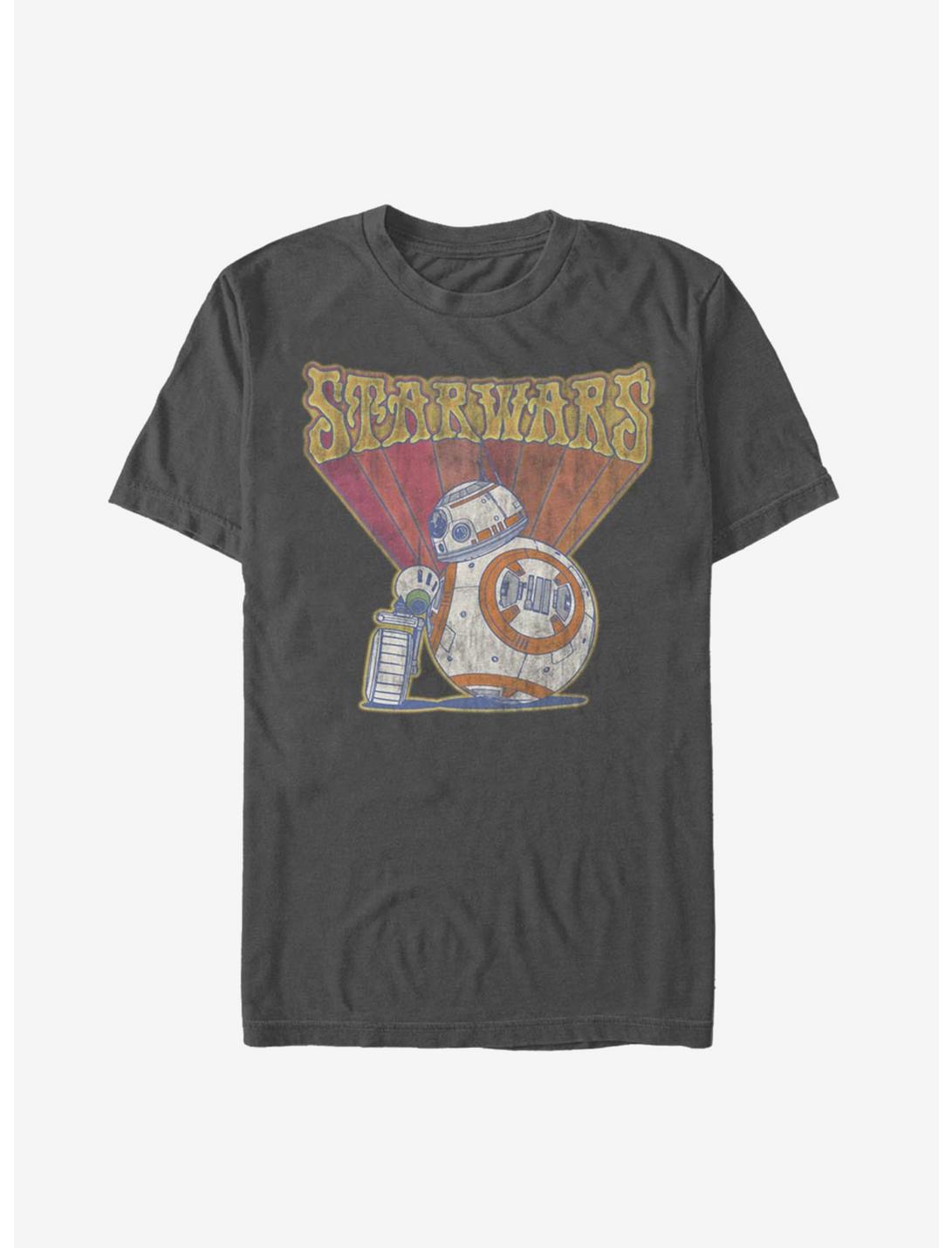 Star Wars Episode IX The Rise Of Skywalker BB8 Retro T-Shirt, CHARCOAL, hi-res