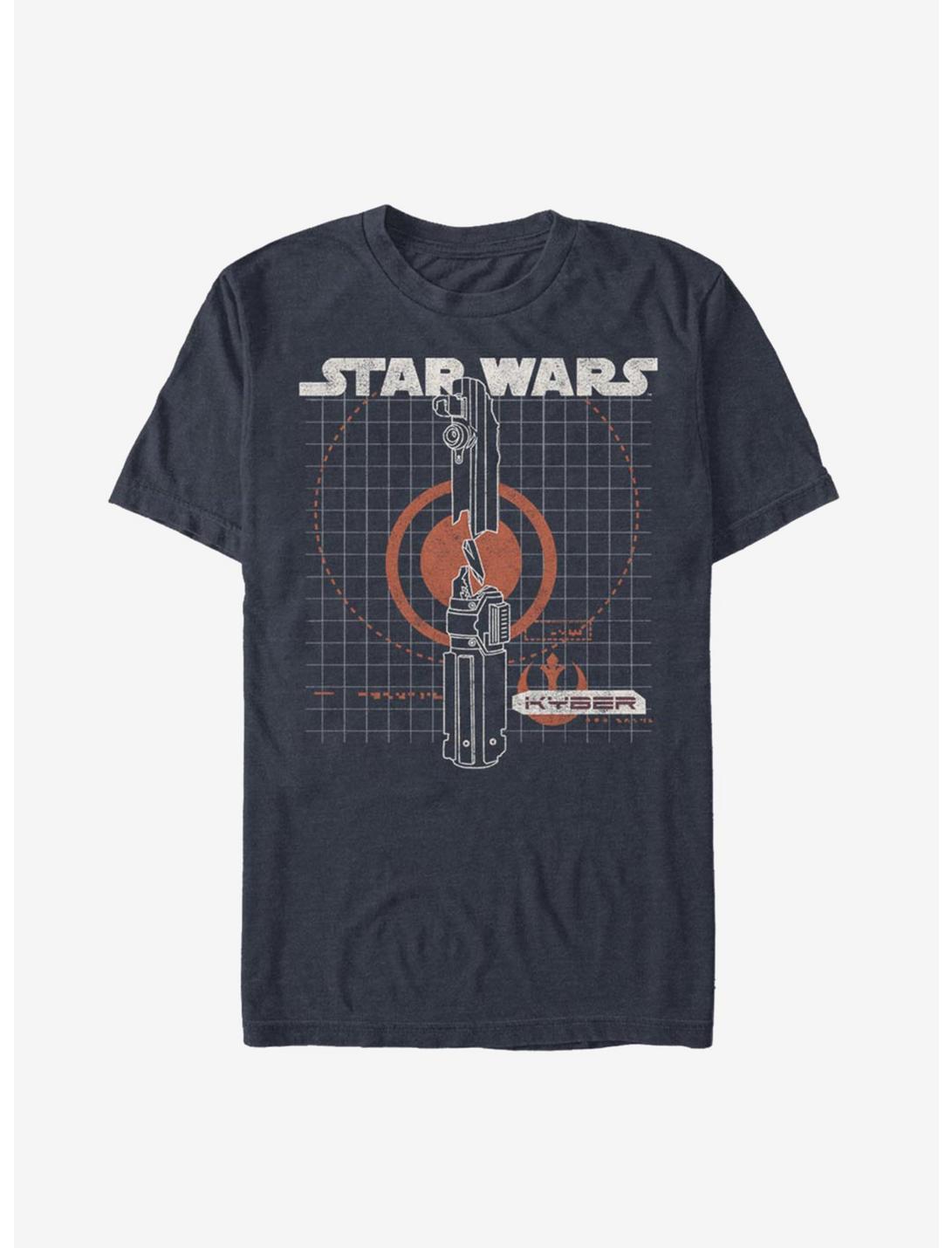 Star Wars Episode IX The Rise Of Skywalker Kyber Crystal T-Shirt, NAVY HTR, hi-res