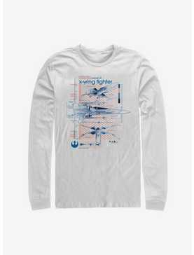 Star Wars Episode IX The Rise Of Skywalker X-Wing Fighters Ninety Long-Sleeve T-Shirt, , hi-res