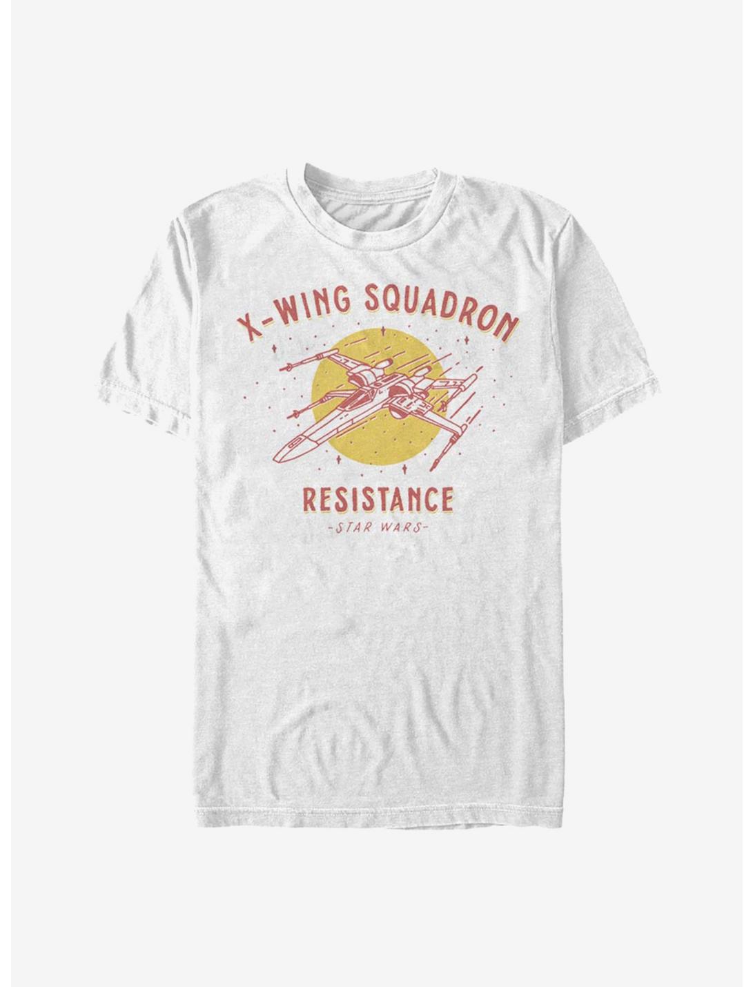 Star Wars Episode IX The Rise Of Skywalker X-Wing Squadron Resistance T-Shirt, WHITE, hi-res