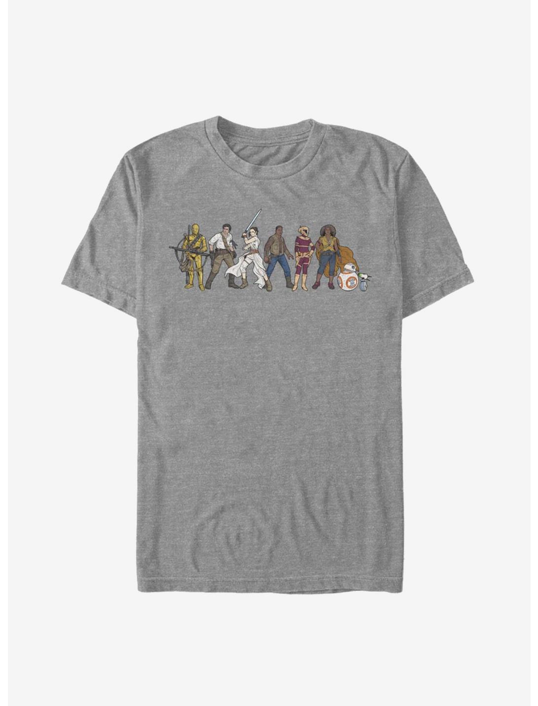 Star Wars Episode IX The Rise Of Skywalker Resistance Lineup T-Shirt, , hi-res