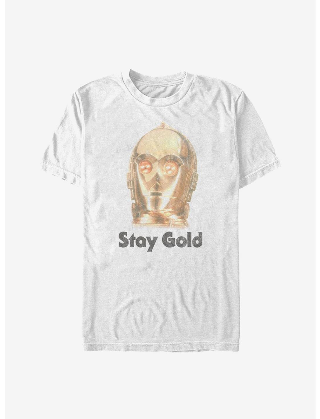 Star Wars Episode IX The Rise Of Skywalker Stay Gold T-Shirt, WHITE, hi-res