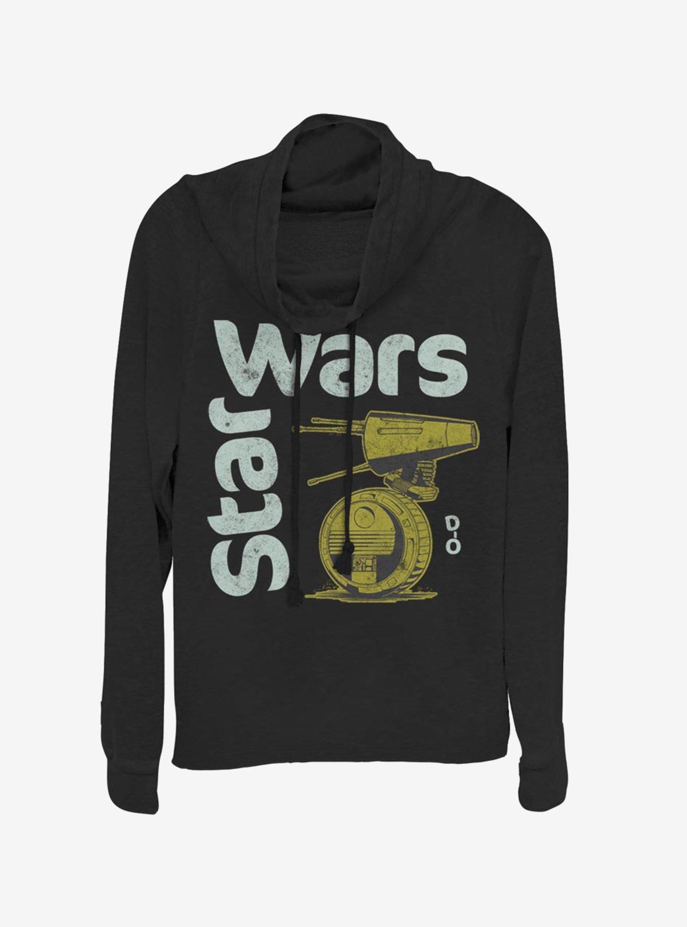 Star Wars Episode IX The Rise Of Skywalker Lil' Droid Cowlneck Long-Sleeve Womens Top, , hi-res