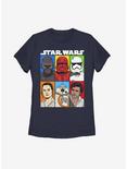 Star Wars Episode IX The Rise Of Skywalker Friends And Foes Womens T-Shirt, NAVY, hi-res