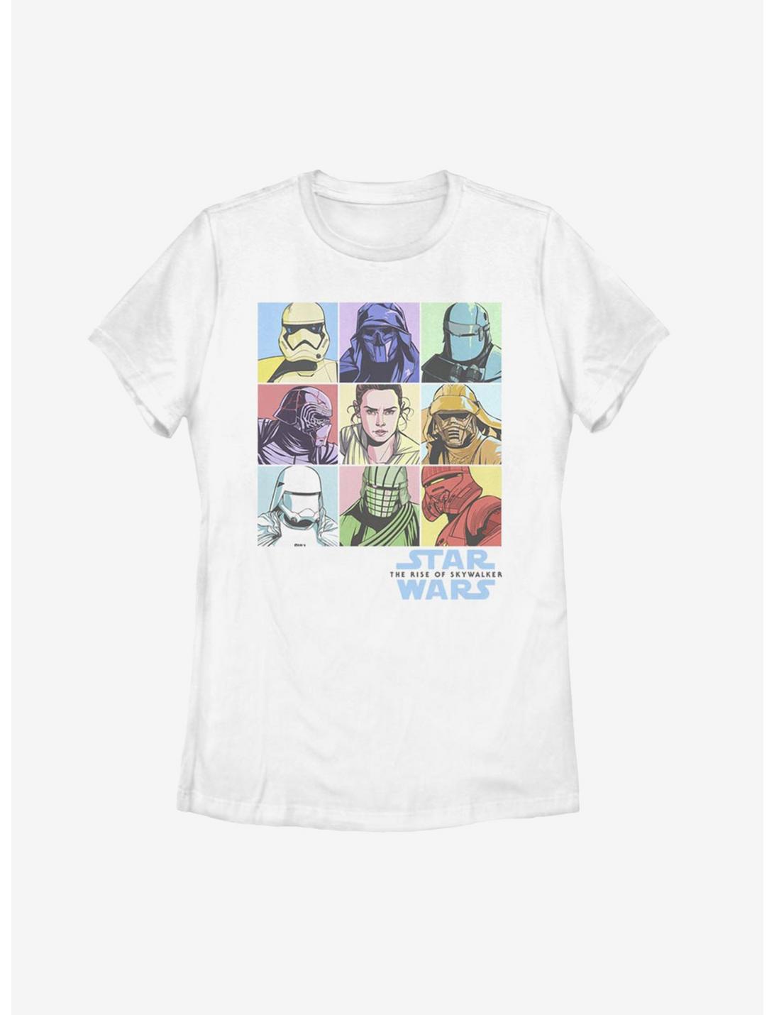 Star Wars Episode IX The Rise Of Skywalker Pastel Rey Boxes Womens T-Shirt, WHITE, hi-res