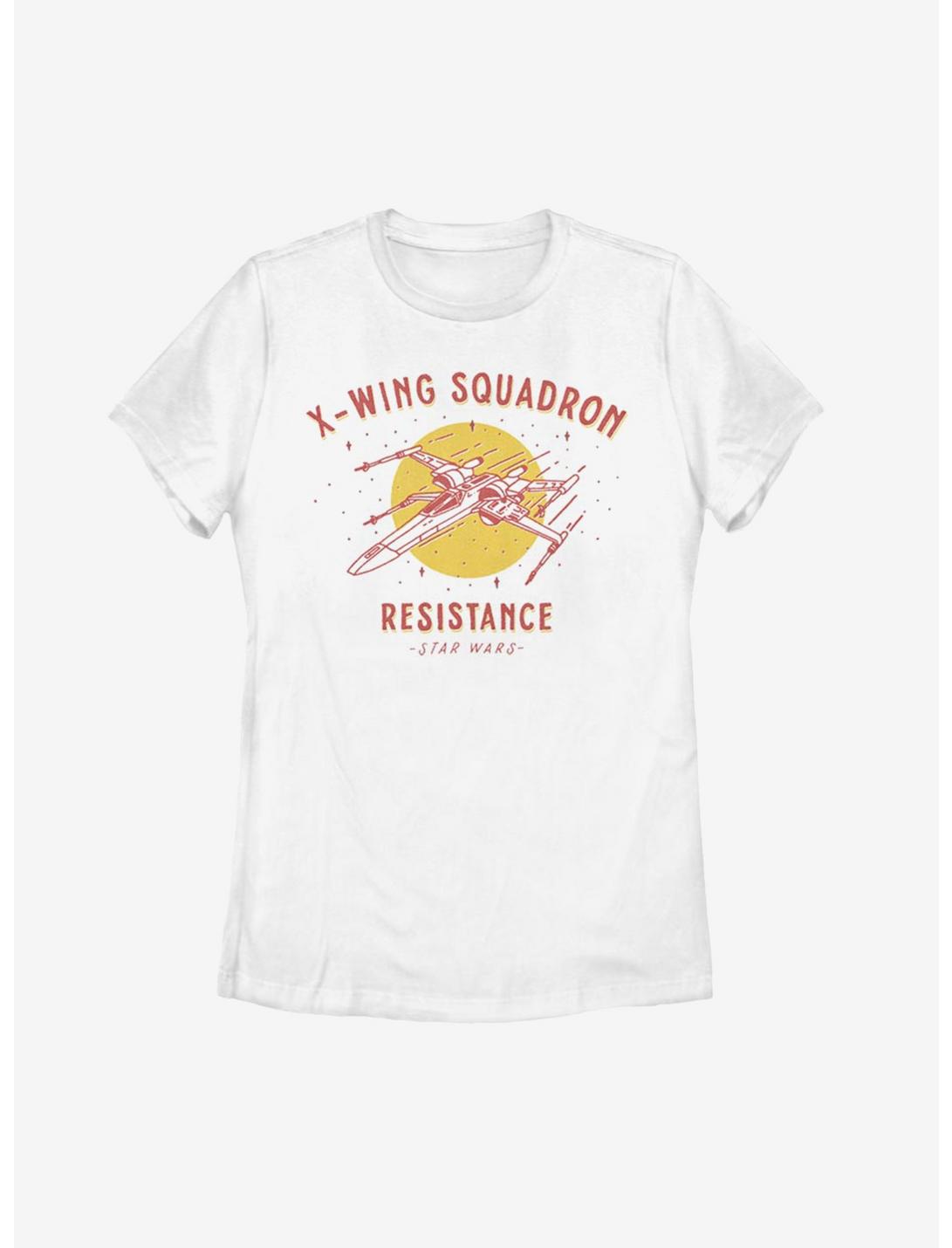 Star Wars Episode IX The Rise Of Skywalker X-Wing Squadron Resistance Womens T-Shirt, WHITE, hi-res