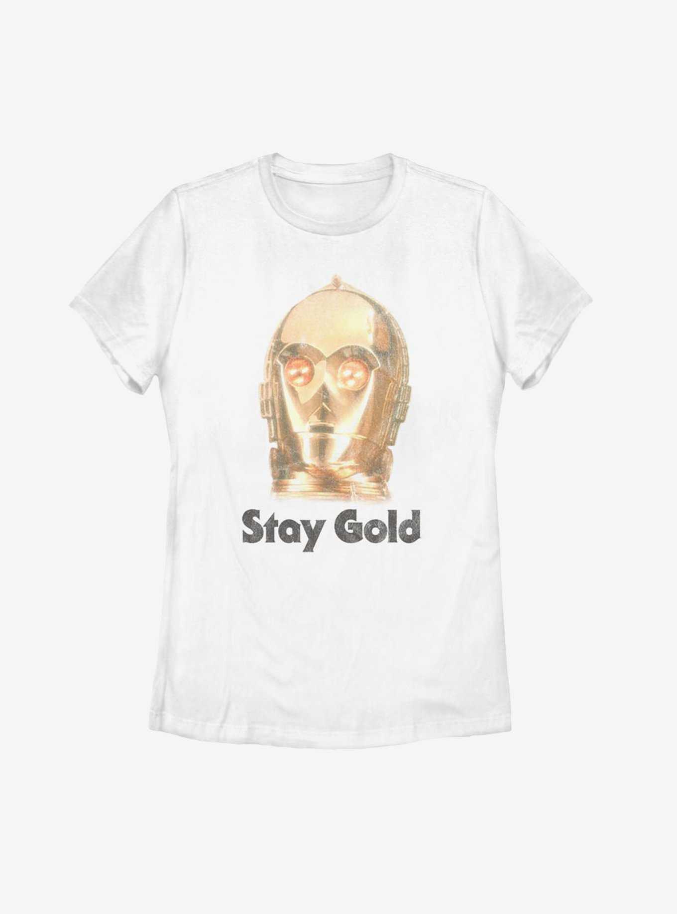 Star Wars Episode IX The Rise Of Skywalker Stay Gold Womens T-Shirt, , hi-res