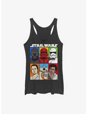 Star Wars Episode IX The Rise Of Skywalker Friends And Foes Womens Tank Top, , hi-res