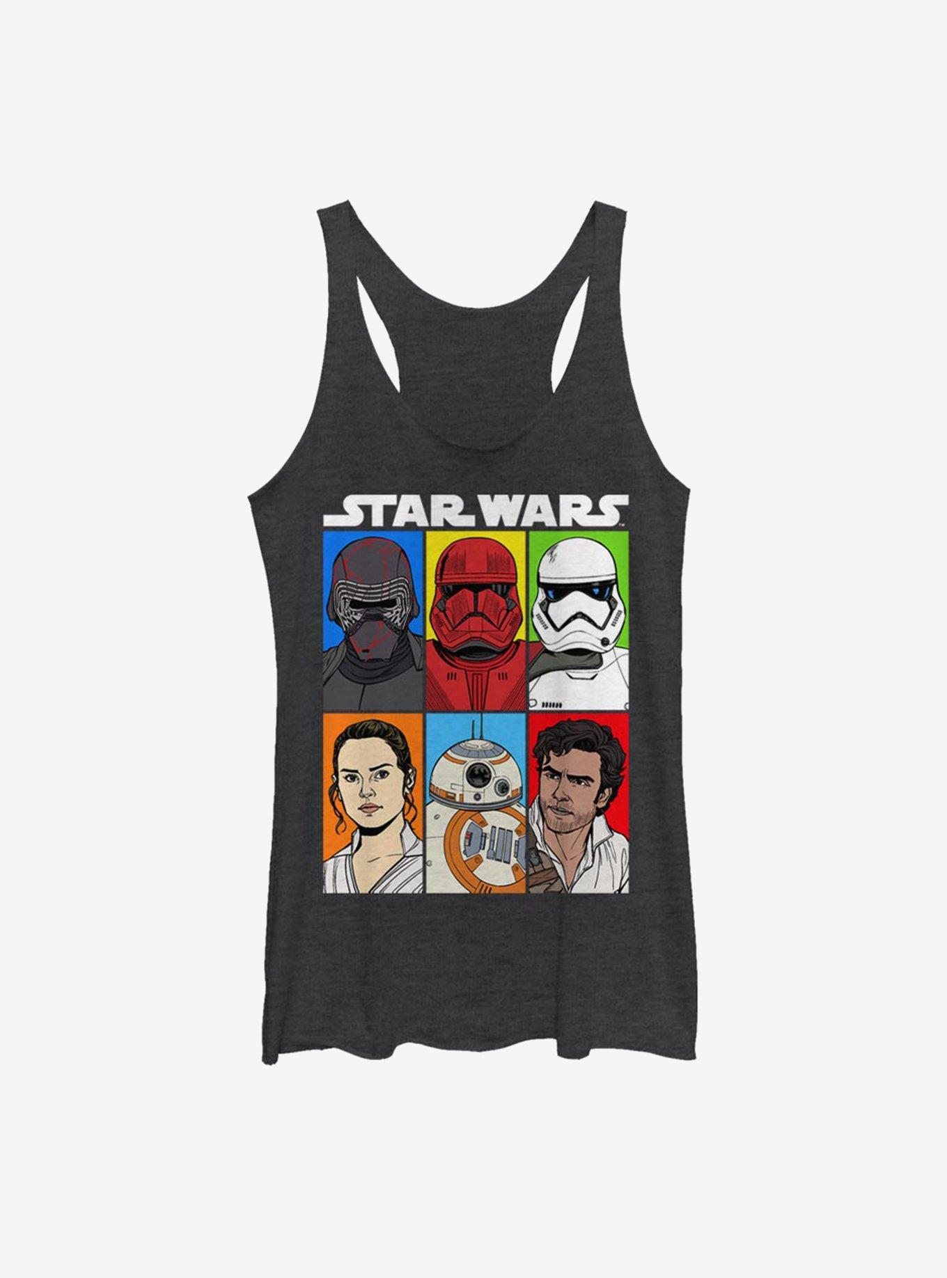 Star Wars Episode IX The Rise Of Skywalker Friends And Foes Womens Tank Top, , hi-res