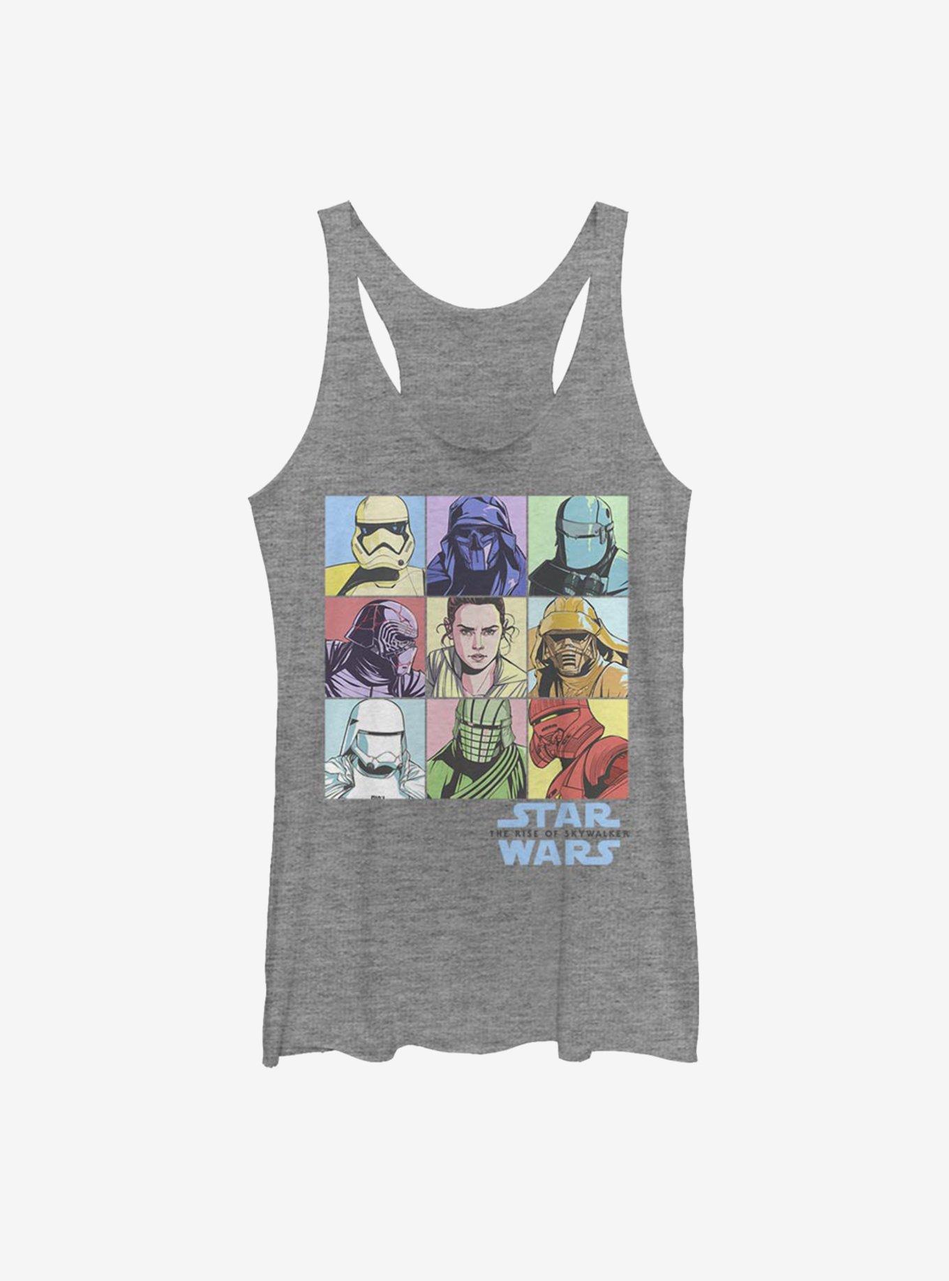 Star Wars Episode IX The Rise Of Skywalker Pastel Rey Boxes Womens Tank Top, , hi-res