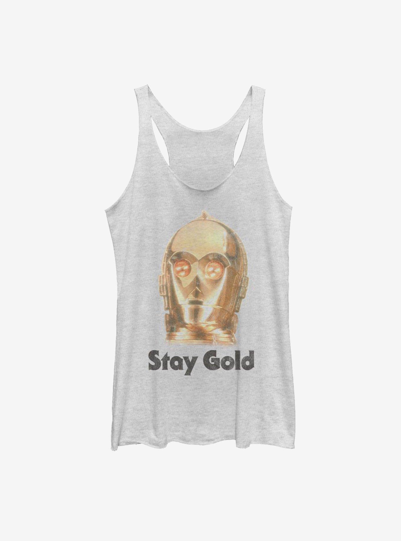 Star Wars Episode IX The Rise Of Skywalker Stay Gold Womens Tank Top, , hi-res