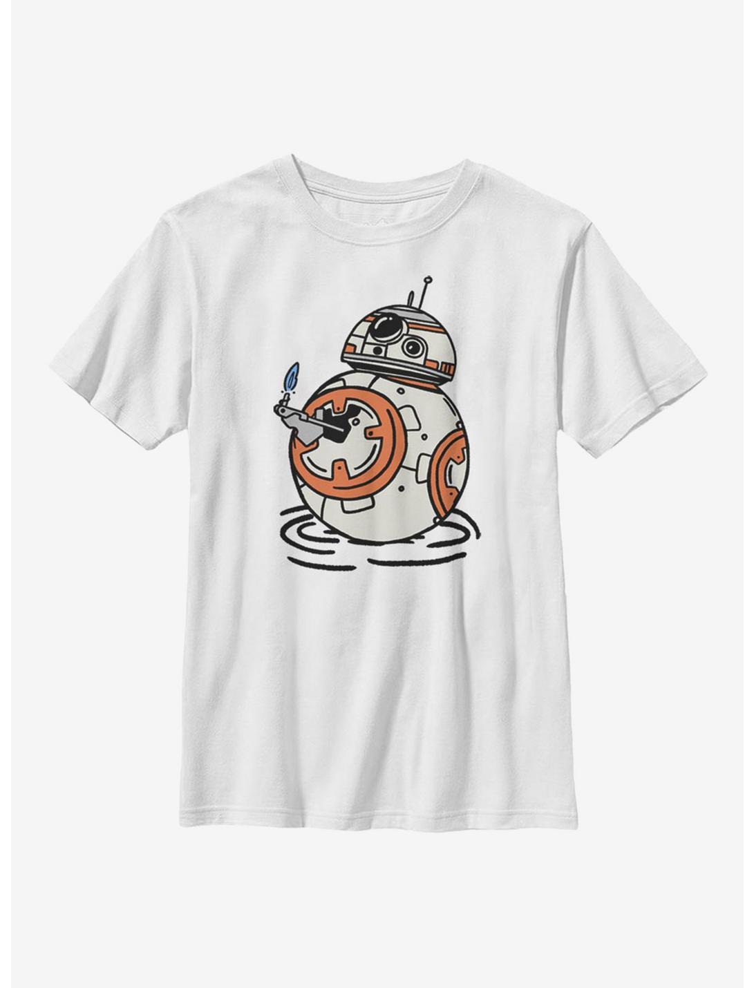 Star Wars Episode IX The Rise Of Skywalker BB Doodles Youth T-Shirt, WHITE, hi-res