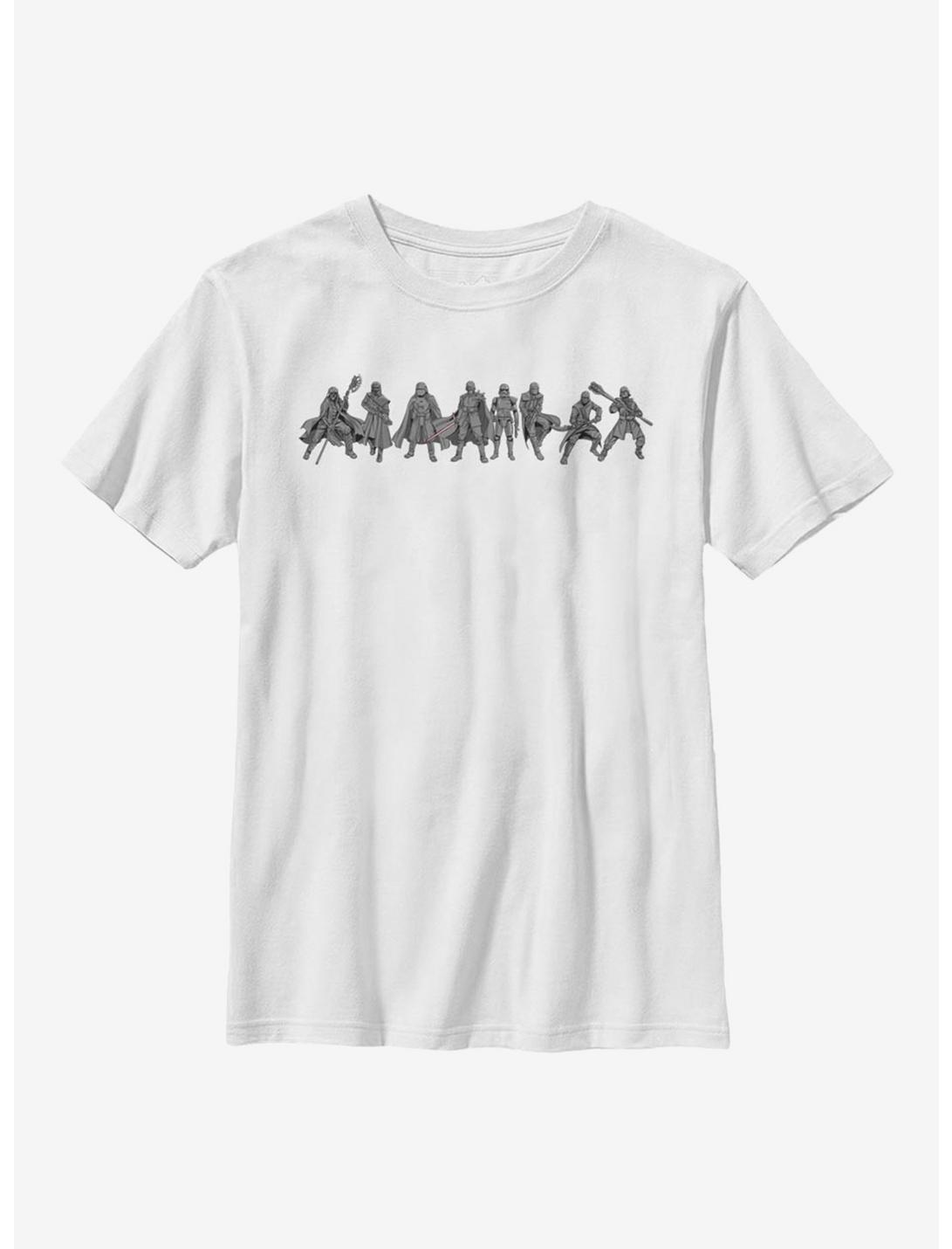 Star Wars Episode IX The Rise Of Skywalker New Order Lineup Youth T-Shirt, WHITE, hi-res