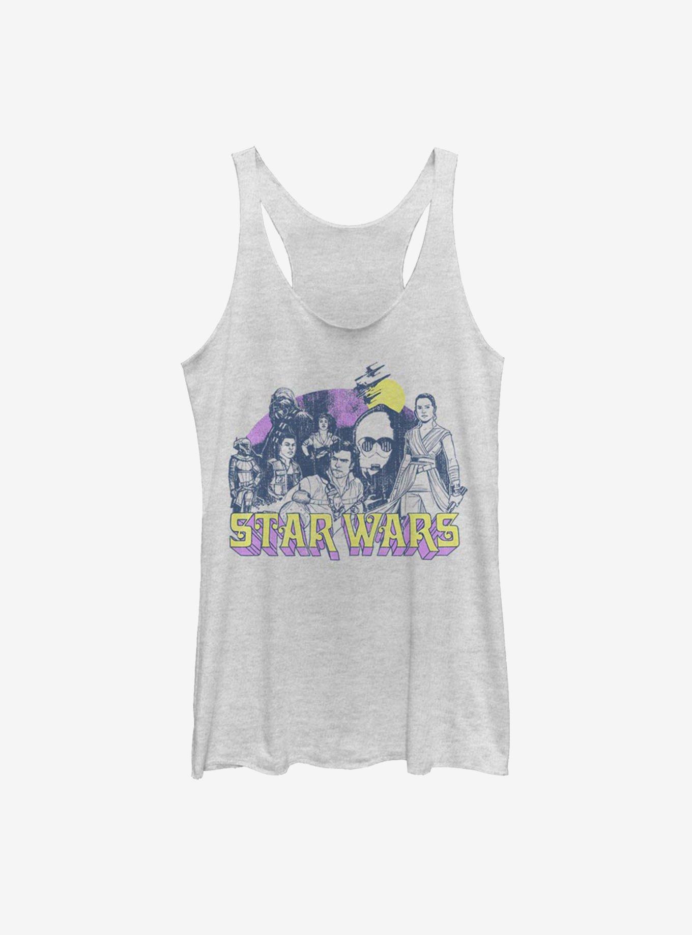 Star Wars Episode IX The Rise Of Skywalker Retro Rebel Womens Tank Top, , hi-res