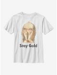 Star Wars Episode IX The Rise Of Skywalker Stay Gold Youth T-Shirt, WHITE, hi-res