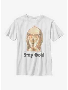 Star Wars Episode IX The Rise Of Skywalker Stay Gold Youth T-Shirt, , hi-res