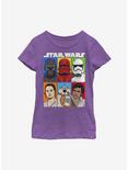 Star Wars Episode IX The Rise Of Skywalker Friends And Foes Youth Girls T-Shirt, PURPLE BERRY, hi-res