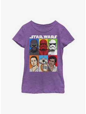 Star Wars Episode IX The Rise Of Skywalker Friends And Foes Youth Girls T-Shirt, , hi-res