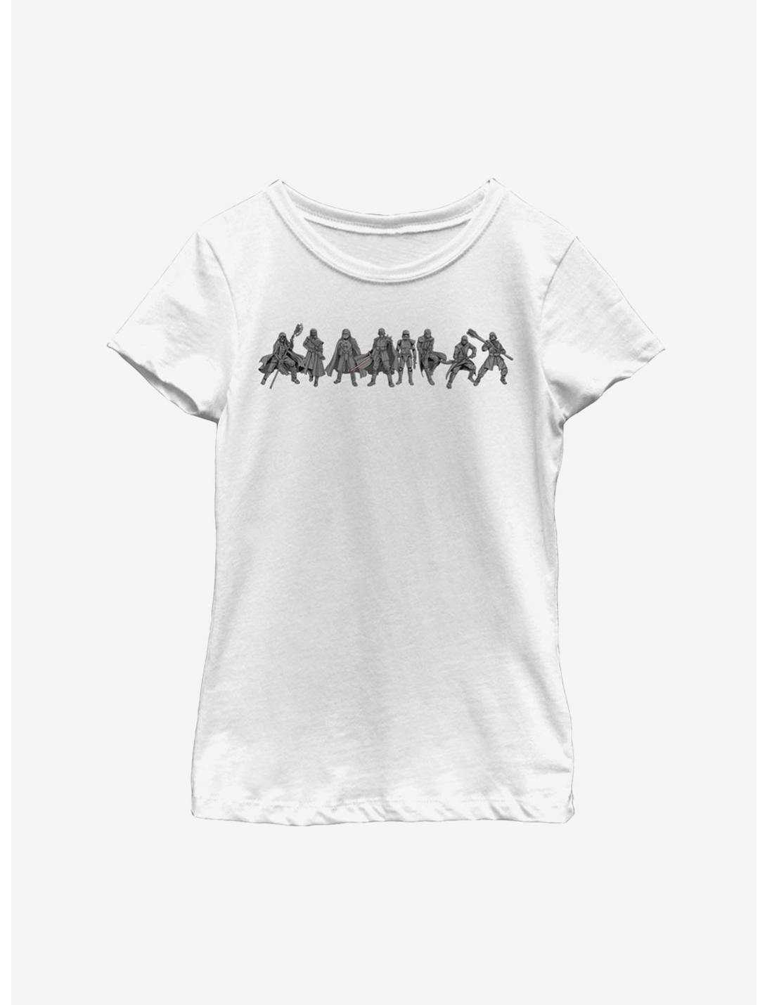 Star Wars Episode IX The Rise Of Skywalker New Order Lineup Youth Girls T-Shirt, WHITE, hi-res