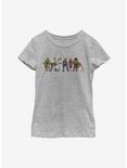 Star Wars Episode IX The Rise Of Skywalker Resistance Lineup Youth Girls T-Shirt, ATH HTR, hi-res