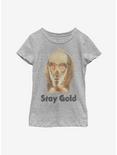 Star Wars Episode IX The Rise Of Skywalker Stay Gold Youth Girls T-Shirt, ATH HTR, hi-res