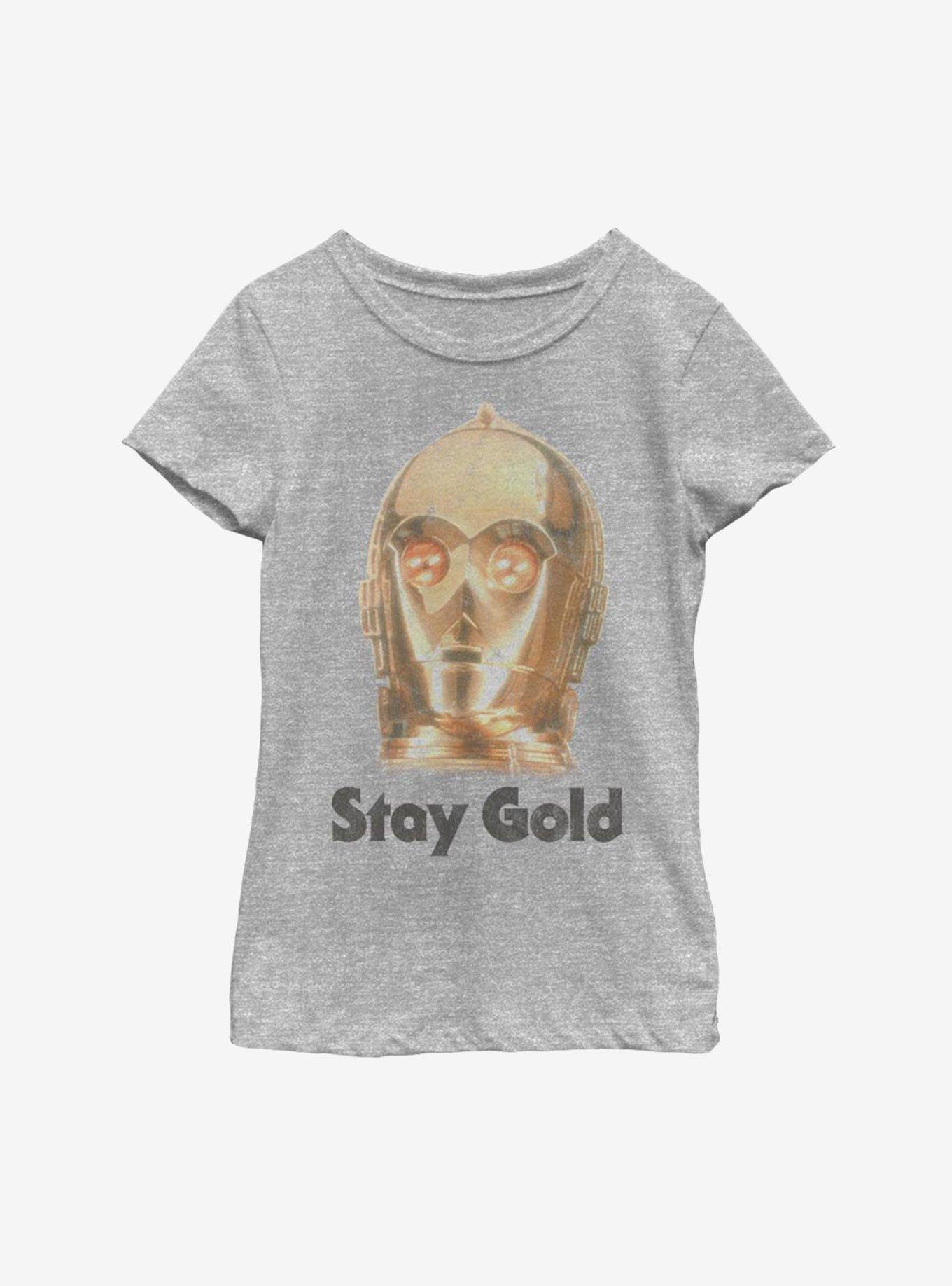 Star Wars Episode IX The Rise Of Skywalker Stay Gold Youth Girls T-Shirt, , hi-res