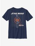 Star Wars Episode IX The Rise Of Skywalker Kyber Crystal Youth T-Shirt, NAVY, hi-res