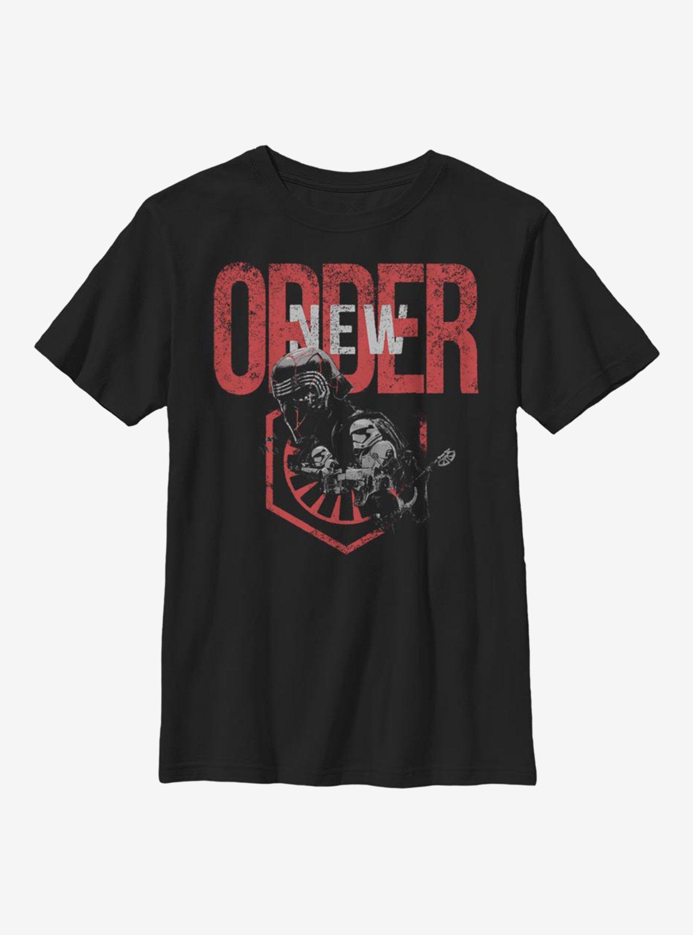 Star Wars Episode IX The Rise Of Skywalker New World Order Youth T-Shirt, BLACK, hi-res