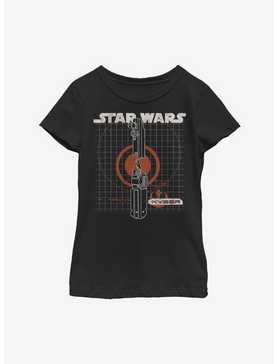 Star Wars Episode IX The Rise Of Skywalker Kyber Crystal Youth Girls T-Shirt, , hi-res