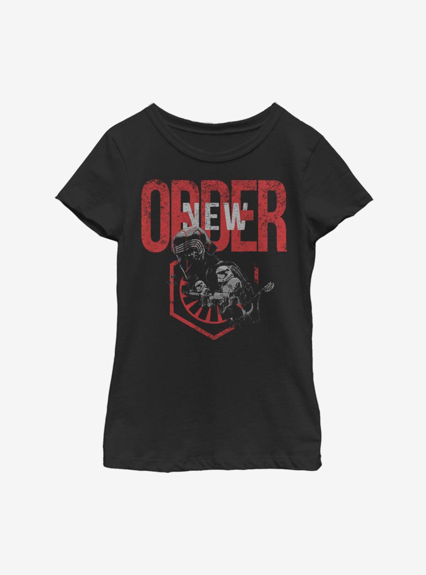 Star Wars Episode IX The Rise Of Skywalker New World Order Youth Girls T-Shirt, BLACK, hi-res