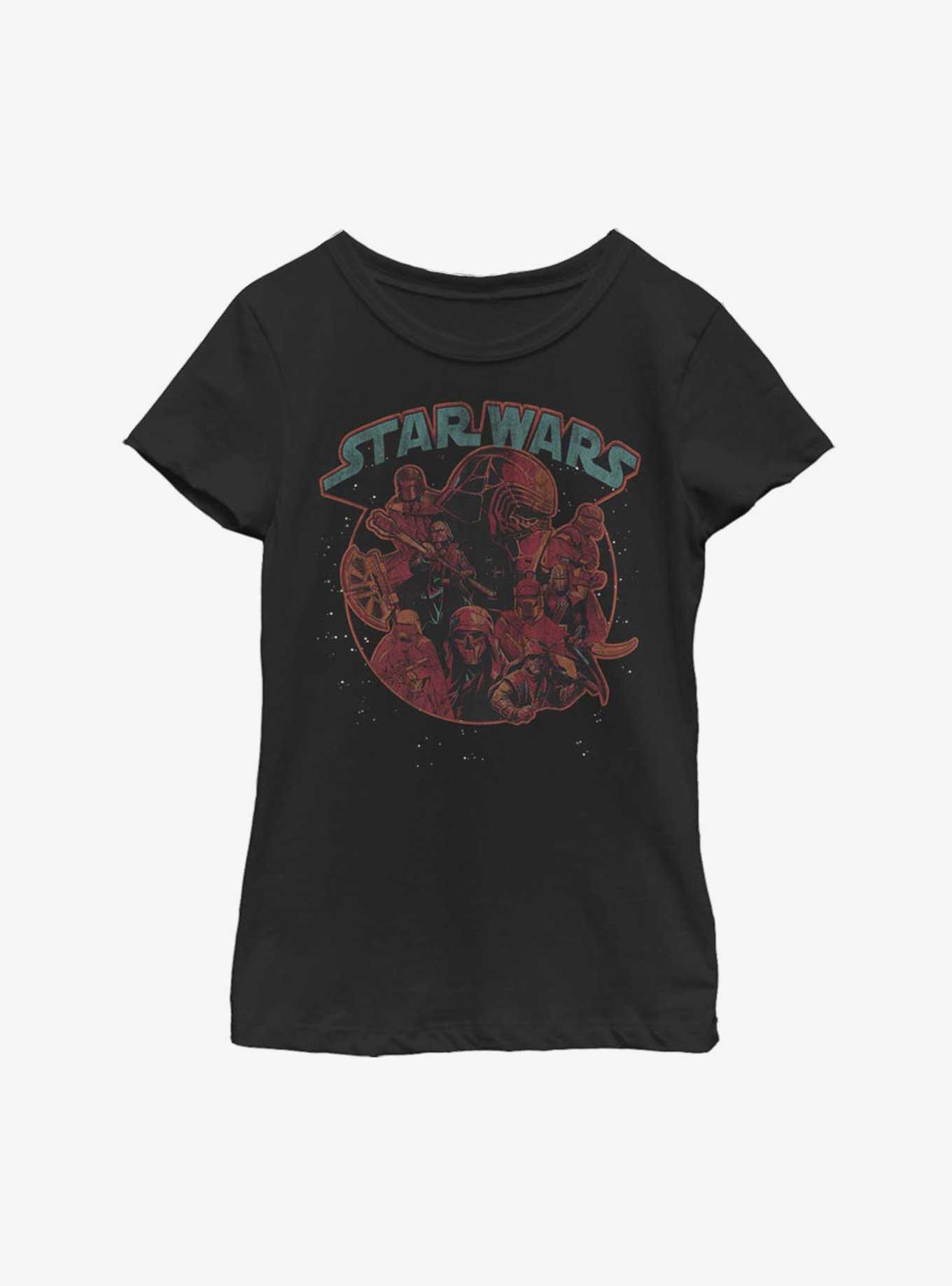Star Wars Episode IX The Rise Of Skywalker Retro Villains Youth Girls T-Shirt, , hi-res
