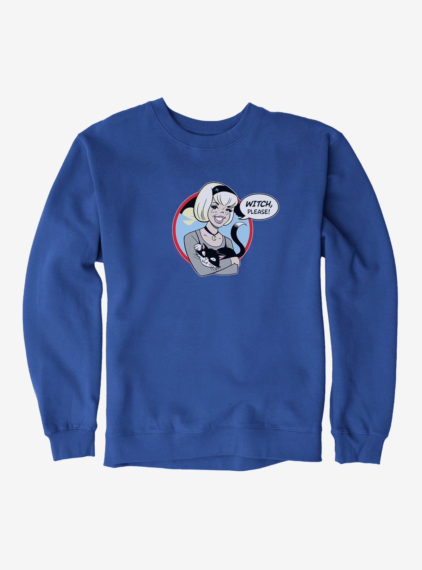 Archie Comics Chilling Adventures of Sabrina Witch Please Sweatshirt, ROYAL BLUE, hi-res