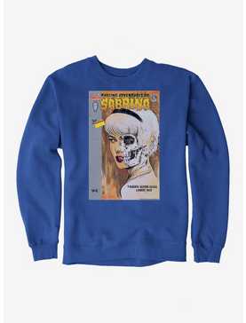 Archie Comics Chilling Adventures of Sabrina Half Skull Sweatshirt, ROYAL BLUE, hi-res