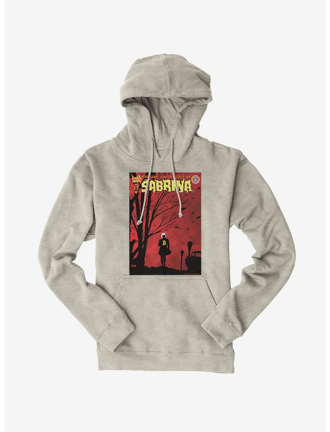 Archie Comics Chilling Adventures of Sabrina Windy Poster Hoodie, OATMEAL HEATHER, hi-res
