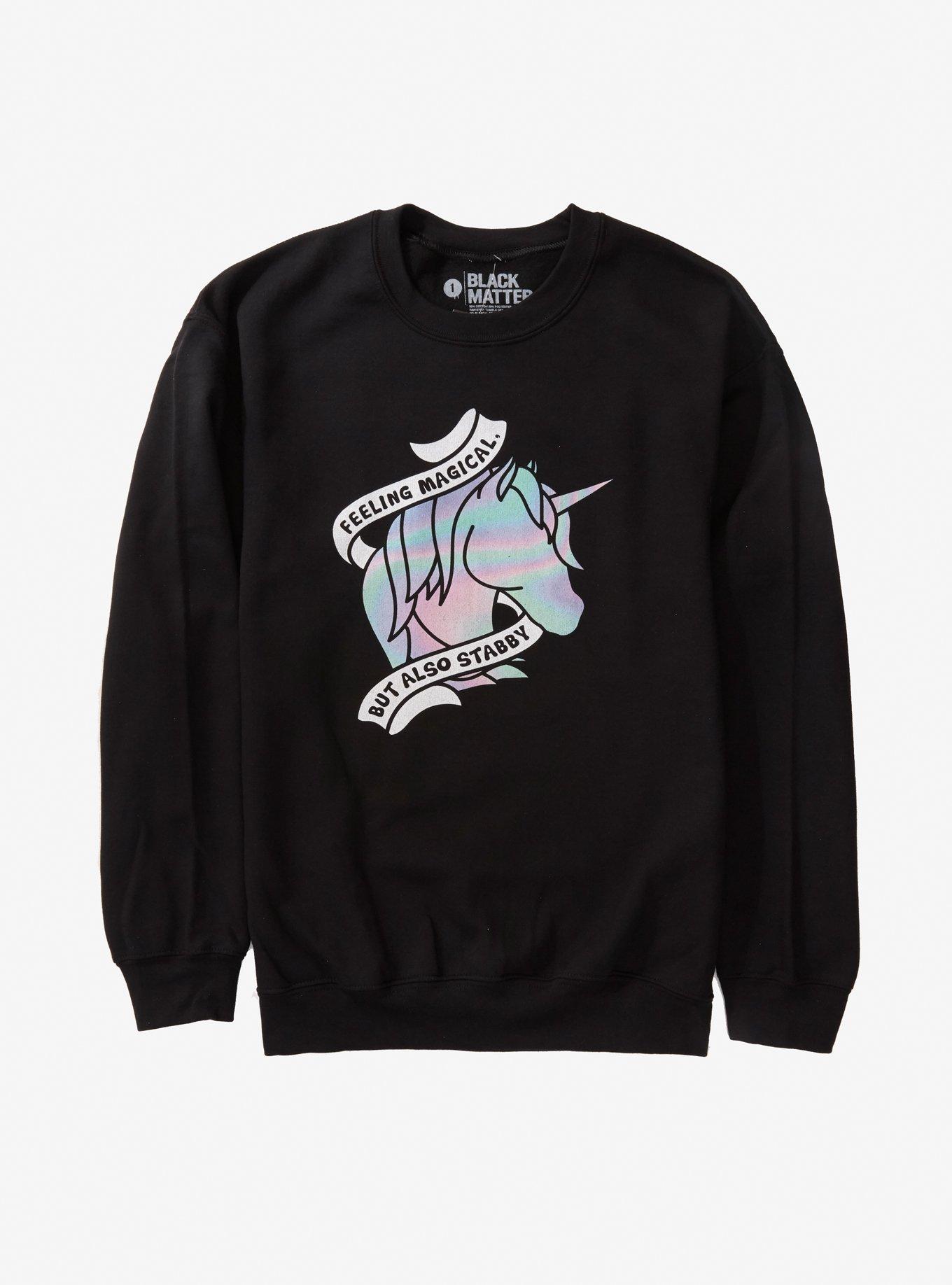 Magical But Stabby Girls Sweatshirt Plus Size, MULTI, hi-res