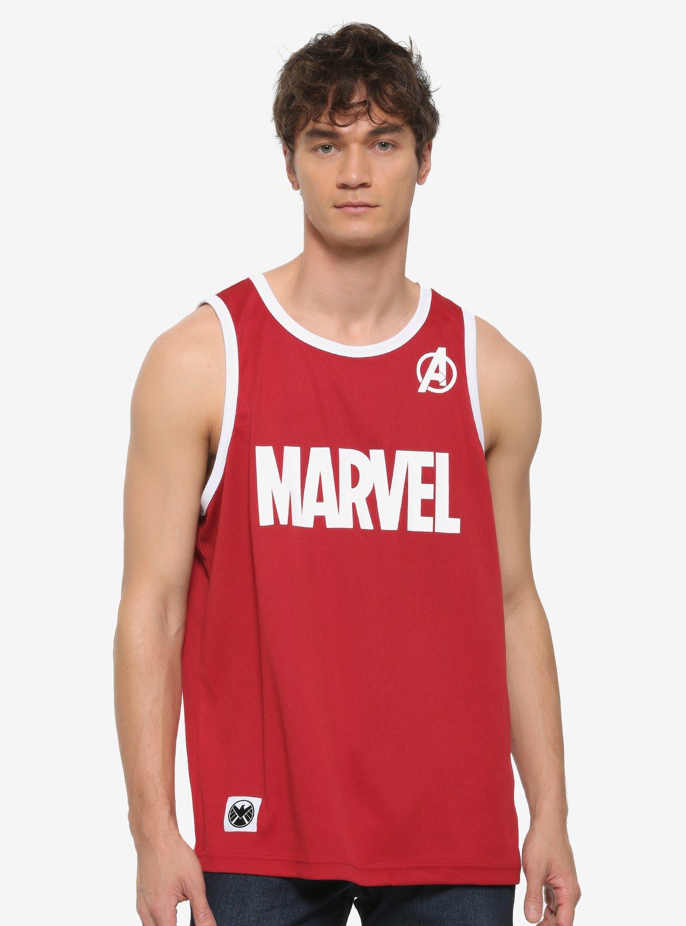 Marvel store basketball jersey