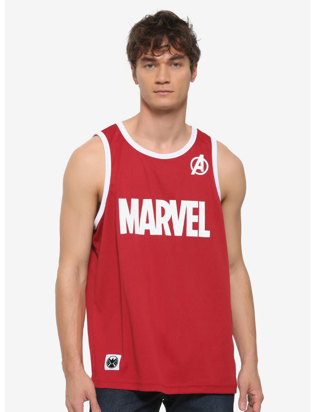Marvel Avengers Basketball Jersey, RED, hi-res